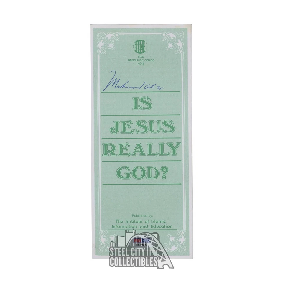 Muhammad Ali Autographed Is Jesus Really God? Brochure - PSA/DNA - Image 1 of 1