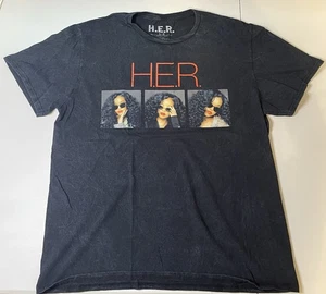 H.E.R. T-Shirt I Used To Know Her Tour Konzert Promo schwarz LG R&B Hip Hop verkauft O - Bild 1 von 4