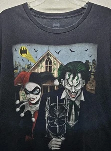 Harley Quinn & Joker T-Shirt DC Comics Tee Unisex Mens Size XL Graphic T Black - Picture 1 of 6