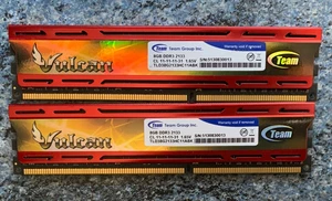 🆗 DDR3-2133MHz 16GB =2x 8GB Team Group,  Vulcan Memory - Picture 1 of 6