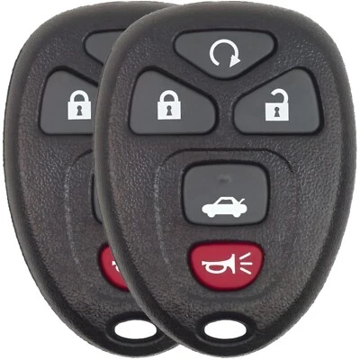 2x New Key Fob Replacement For Chevy Buick Saturn Pontiac KOBGT04A 22733524 - Image 1 of 4