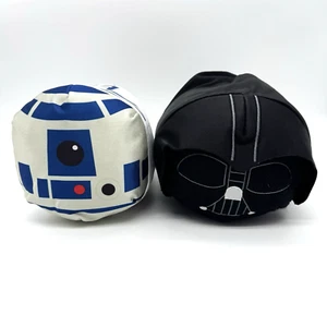 Lot 2 Disney Store R2-D2 Darth Vader Tsum Tsum Plush Star Wars Medium 10" NWT - Picture 1 of 24