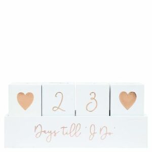 Wedding Countdown Block - Days Til "I Do"-The Perfect Gift for any future Bride!