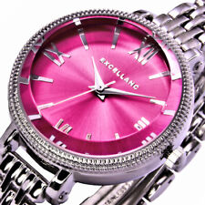 Excellanc Damenuhr Armbanduhr Frauen Uhr Pink Silber Farben Metall 7