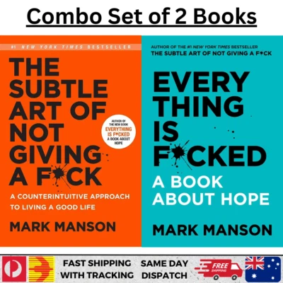 Combo Set of 2 Books- The Subtle Art of Not Giving A Fuck + Everything is Fucked - image 1 of 3