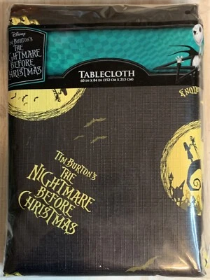 "Mantel de vinilo Pesadilla antes de Navidad Halloween Jack rectangular 60x84""" Foto 1 de 2