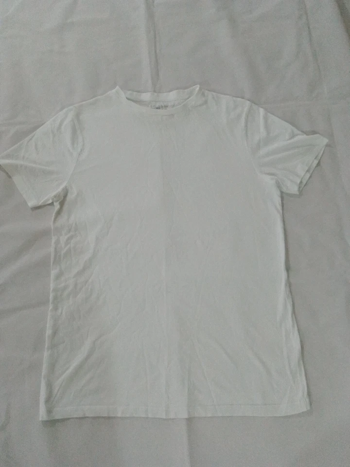 Camiseta Para Hombre New Look Talla S Cuello Redondo Manga Corta Calce Regular Blanca 22592 Foto 1 de 4