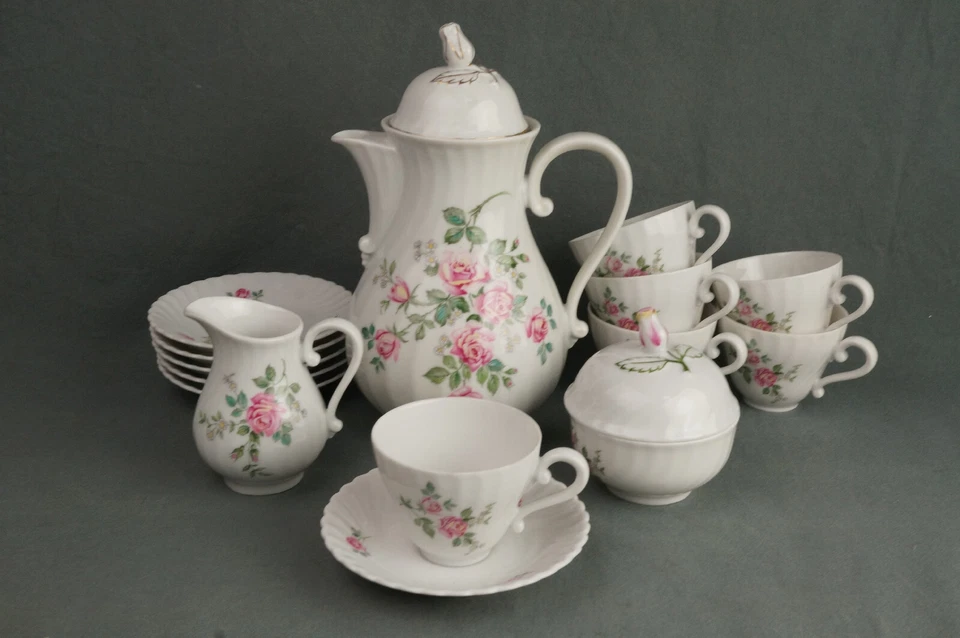 AK KAISER DOROTHEA schönes altes Mokkaservice 6P 15tlg - Bild 1 von 4