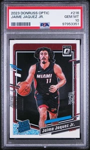 Donruss Optic #216 Jaime Jaquez RC 2023 PSA 10 - Imagen 1 de 2