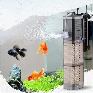 Filtro Acquario 4 in 1 500L/H Pompa Acqua Sommergibile Aeratore Wave Maker fino a 50L - Foto 1 di 6