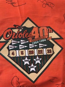 Baltimore Orioles Bandana & Cal Ripken Jr./Mike Bordick dbl cara 10x13 imagen - Imagen 1 de 3