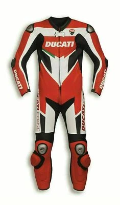 Ducati Red Suit Motorbike Motorcycle Bike Leather Leder Biker Riding 1 & 2 Piece - Image 1 of 4