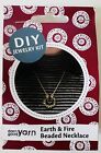 Darn Good Yarn Earth And Fire Beaded Necklace Kit DIY Jewelry Craft
