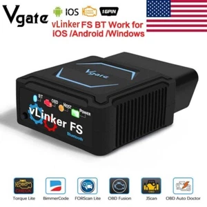 Vgate vLinker FS Bluetooth OBD2 Detect Error Codes Fault Readers for IOS/Android - Foto 1 di 7