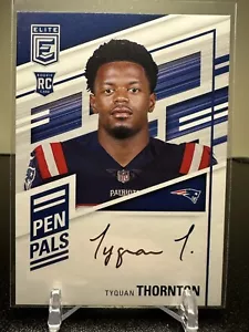 Tyquan Thornton 2022 Donruss Elite RC Pen Pals -Auto -On Card Full first Name - Picture 1 of 2