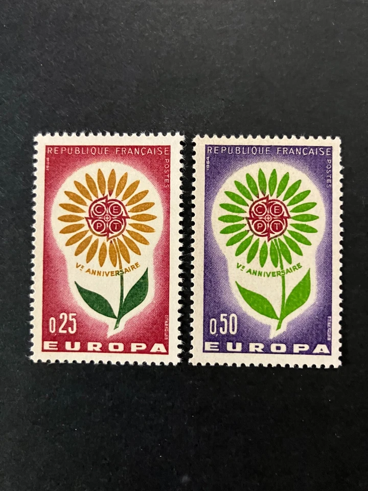 France 1964 - Europa, Flower stamps set MNH - Image 1 of 1