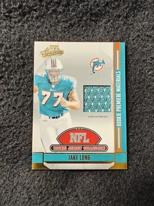 2008 Playoff Absolute Memorabilia #27 Jake Long Rookie Trikot Sammlung Aufnäher - Bild 1 von 2