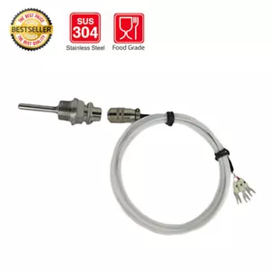 Detachable RTD PT100 Temperature Sensors 1/2” NPT with Telfon Cable - Picture 1 of 6