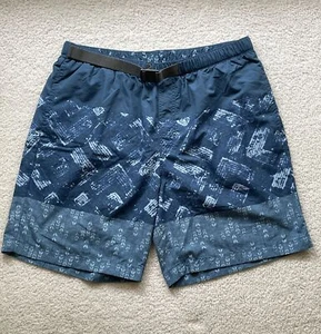 Columbia Swim Trunks Hiking Shorts Belted Mens L Large 8” Inseam Flatwater Run - Picture 1 of 11