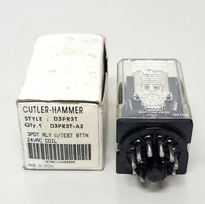 Cutler-Hammer D3PR3T Series A2 - 24V 11 Pin Eaton Moeller Ice Cube Compact Relay - Picture 1 of 4