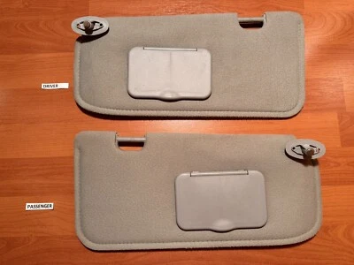 🇺🇸2001-2009 Mazda Tribute Ford Escape conductor/pasajero parasol tela gris Foto 1 de 4