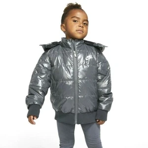 Nike Synthetic Fill Hooded Bomber Jacket Kids Youth Unisex Sz 4 XS 3-4 yrs NWT - Picture 1 of 12