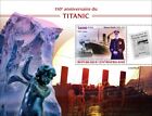 Znaczki Titanic 100. rocznica MNH 2022 Republika Środkowoafrykańska S/S