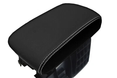 Кожаная крышка подлокотника консоли для Subaru Tribeca 2006-2014 белый шов - Изображение 1 из 4