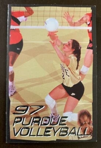 Purdue Boilermakers 1997 NCAA Women's Volleyball pocket schedule  - Picture 1 of 1