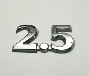 99-09 OEM JAGUAR S-TYPE V6 2.5 REAR EMBLEM LID LOGO BADGE SIGN CHROME X-TYPE - Picture 1 of 2