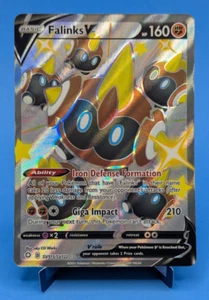 Juego de cartas coleccionables Pokémon Falinks V SV115/SV122 2021 Shining Fates Shiny Vault ultra raro casi nuevo - Imagen 1 de 11