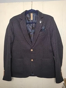 Maserati Mens Polyester Woven Wool Blazer 2 Button US Small - Picture 1 of 12