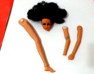 1976 WONDER WOMAM REPAIR PARTS  MEGO FOOT HAND HEAD GOOD - Picture 1 of 13