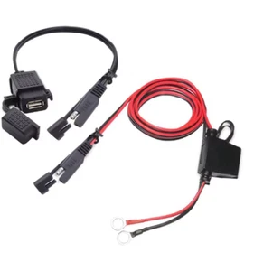 Waterproof Motorcycle Bike SAE to USB Charger Cable Adapter for GPS Phone - Picture 1 of 4