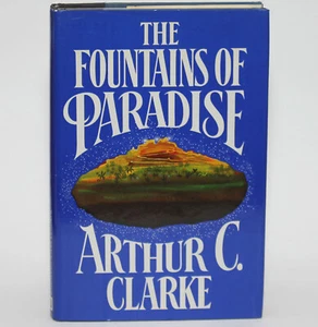 ARTHUR C. CLARKE- FOUNTAINS OF PARADISE - FIRST ED. HC/DJ - Baird Searles' Copy - Picture 1 of 7