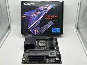 GIGABYTE B760 AORUS ELITE AX LGA 1700 ATX Intel Mainboard (LESEN/FÜR TEILE) - Bild 1 von 9