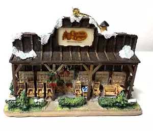 Neu mit Etikett Cracker Barrel alter Landladen mit Wippen Schneefront Weihnachtsschmuck - Bild 1 von 6