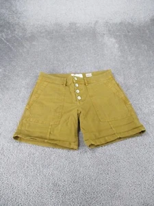 Anthropologie Shorts Womens 25 The Wanderer Tan Cotton Blend Button Fly - Picture 1 of 8