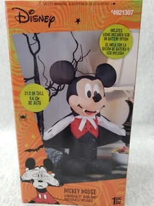 Disney Halloween Mickey Mouse Vampir luftgeblasen aufblasbar Brandneu - Bild 1 von 4