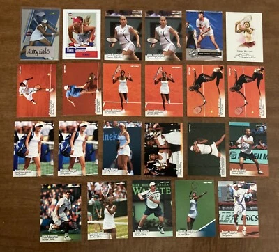 Lote de 23 tarjetas de tenis **Novatos e insertos Serena Williams, Roger Federer y más Foto 1 de 4