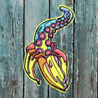 Surreal Tentacle Banana Patch Cartoon Octopus Creepy Goth Punk Retro Horror Y2K
