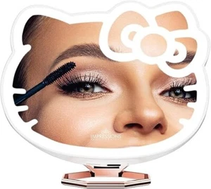 Impressions Vanity Hello Kitty 3X Magnifying Pocket Mirror with Stand, Adjustab - Picture 1 of 3