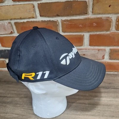 Boné de golfe Taylormade R11 queimador preto alça ajustável - Imagem 1 de 4