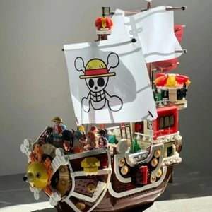 Nuevos conjuntos compatibles de 9 figuras One Piece Thousand Sunny Ship Japón - Imagen 1 de 7