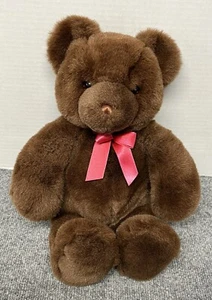 Vintage GUND Tender Teddy Bear 17" Plush With Bow Stuffed Animal - Bild 1 von 6
