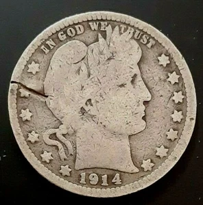 Barber (Liberty Head) Quarter 1914 - Bild 1 von 2