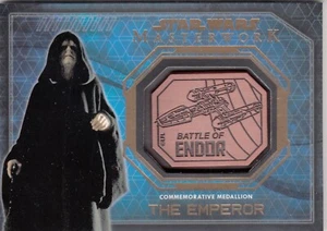2016 Star Wars Masterwork Medallion Relics The Emperor Endor - Imagen 1 de 1