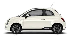 Fits Fiat 500 Sport Rocker Panel Side Stripes Decals Abarth Graphics 01 - Picture 1 of 4