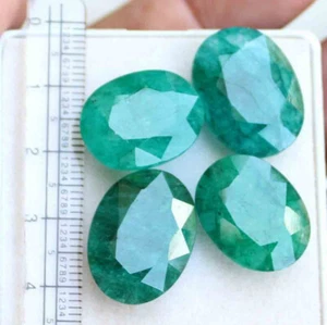 57.60 Ct Natural Oval Cut Brazilian Green Emerald Loose Gemstone - Picture 1 of 5