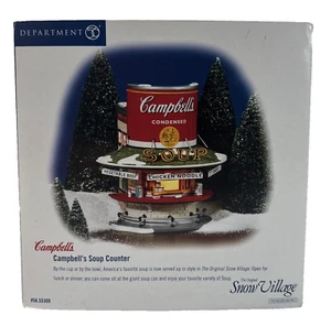 Dept 56 Original Snow Village Campbell's Soup Counter 55309 Caja Original Retirada - Imagen 1 de 15
